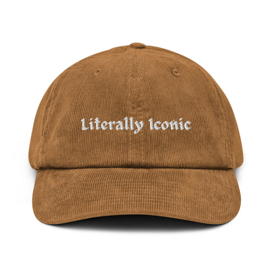 Embroidered Logo Corduroy Hat