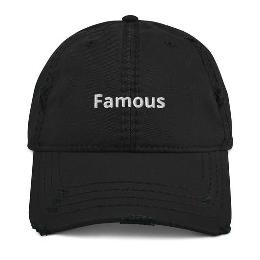 Famous Distressed Dad Hat