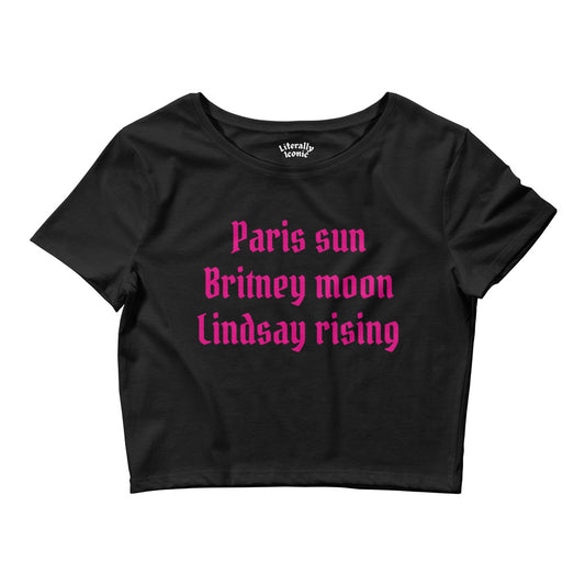 Paris Sun Britney Moon Lindsay Rising Crop Top