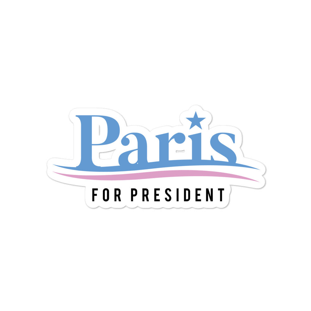 Paris For President sticker