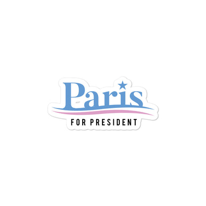 Paris For President sticker