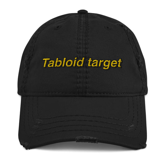 Tabloid Target Distressed Dad Hat